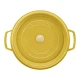Staub La Cocotte | Cocotte öntöttvas főzőedény 28 cm | citromsárga | kerek | öntöttvas