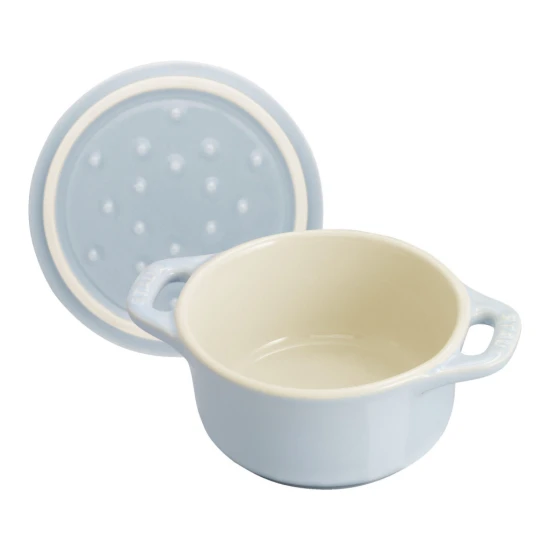 Staub kerámia | Cocotte kerámia főzőedény szett 6 darabos | kerek | kerámia | többszínű