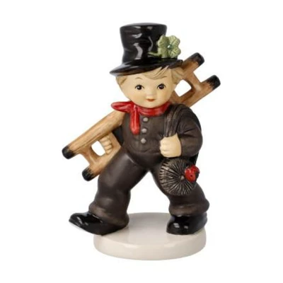 Chimney Sweep with Clover figura porcelán  12.5 cm
