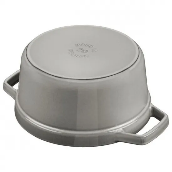 Staub öntöttvas edény | szürke | kerek | mély 34 cm Staub öntöttvas edény | szürke | kerek | mély 34 cm