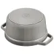 Staub öntöttvas edény | szürke | kerek | mély 34 cm Staub öntöttvas edény | szürke | kerek | mély 34 cm