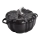 Staub öntöttvas edény | fekete | sütőtök forma | 24 cm | 3,45l