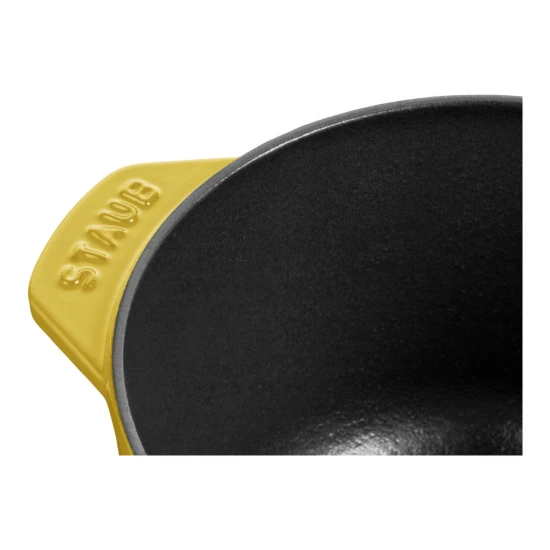 Staub öntöttvas rizses főzőedény sárga 16 cm