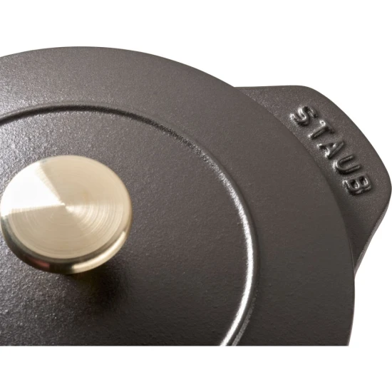 Staub öntöttvas rizses főzőedény fekete 16 cm