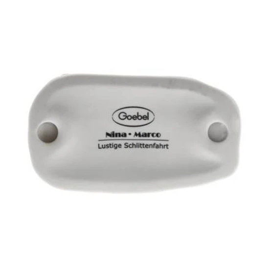 Joyful sleigh ride angyal porcelán  9.5 cm