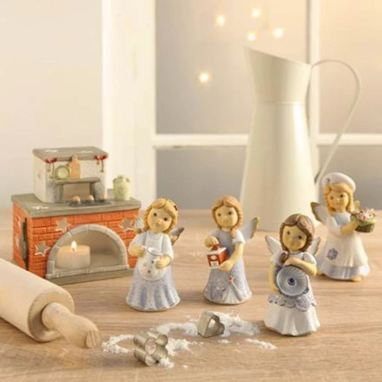 Spicy coffee fragrance angyal porcelán  10 cm