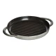 Staub öntöttvas kerek grillserpenyő szürke 26 cm