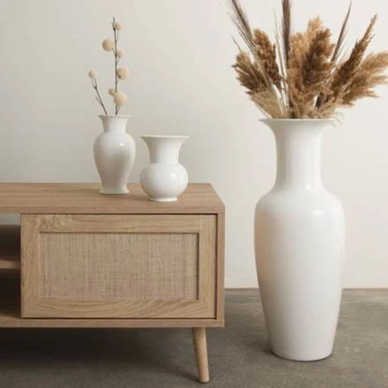 Barock váza mázas porcelán  18 cm