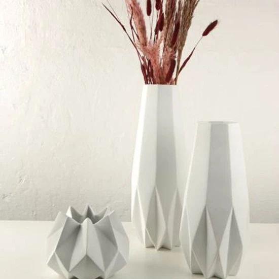 Polygono Star váza porcelán  15.5 cm