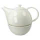 White teáskanna melegentartóval csontporcelán  1,2 l