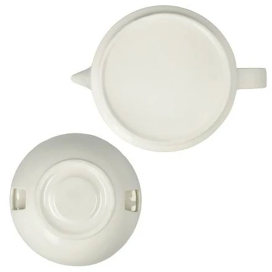 White teáskanna melegentartóval csontporcelán  1,2 l