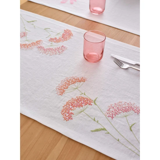 Sander Yara 50x150 asztali futó - ekrü-sárga