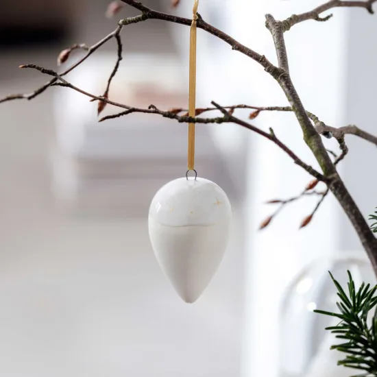 Winter Glow Ornament csepp 5 cm