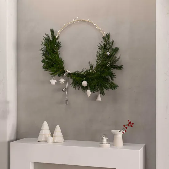 Winter Glow Ornament csepp 5 cm