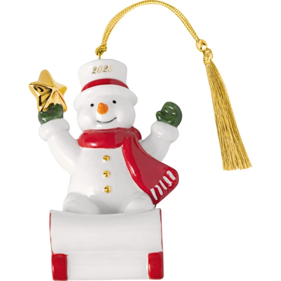 Christmas Classics 2025 hóember karácsonyfadísz 7,5x6,5x8,5 cm