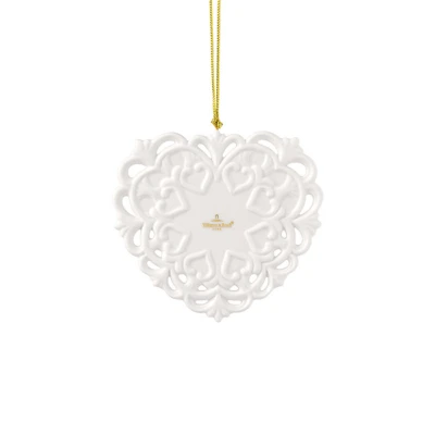 Christmas Classics 2025 szív karácsonyfadísz 10,5x0,5x9,5 cm