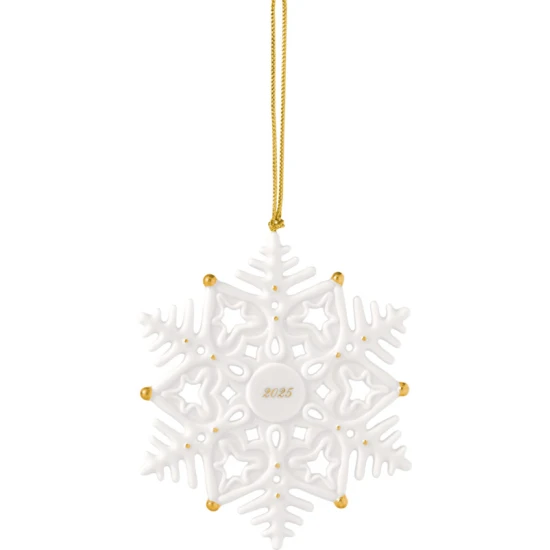 Christmas Classics 2025 hópehely karácsonyfadísz 9x7x10,5 cm