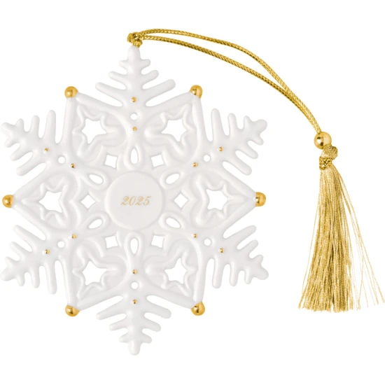 Christmas Classics 2025 hópehely karácsonyfadísz 9x7x10,5 cm