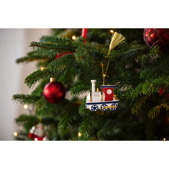 Christmas Classics 2025 vonat karácsonyfadísz 9x5x8,5 cm