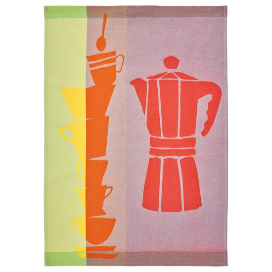 Sander Café konyharuha 50 x 70 cm citromsárga/naracs/zöld