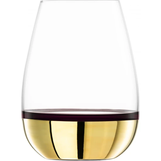 Eisch ELEVATE 2 db borospohár arany díszhengerben 5,5dl 118 mm