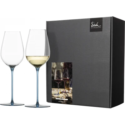 Eisch INSPIRE SENSISPLUS 2 db univerzális borospohár kék refreshing & light 4dl 242 mm
