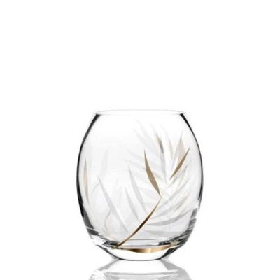 Lea váza üveg  14.5 cm