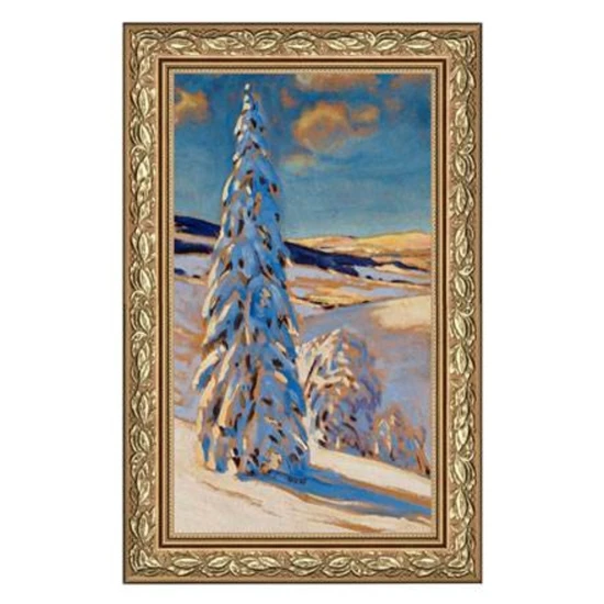 Winter Landscape kép porcelán  35 cm