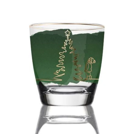 Set Christmas Classic viharlámpa üveg  10.5 cm