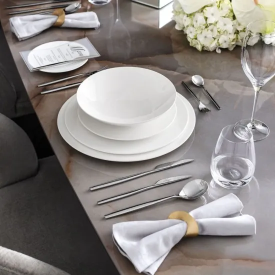 MetroChic blanc mélytányér 22 cm