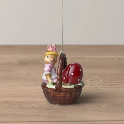 Bunny Tales kosárformájú függő Anna, 6 cm