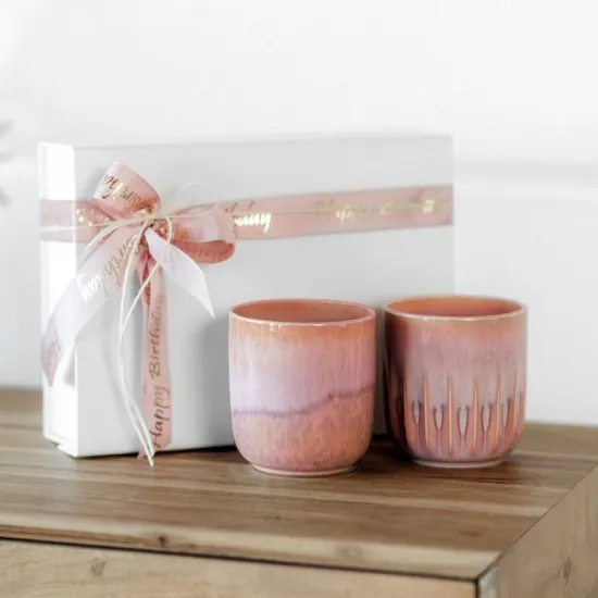 Perlemor Coral bögre 2 db