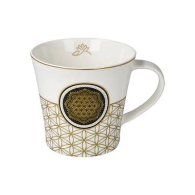 Flower of Life white kávés-teáscsésze csontporcelán 0,35l