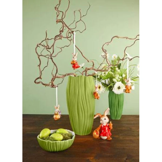 Spirulina váza porcelán  20 cm