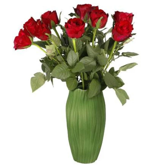 Spirulina váza porcelán  20 cm