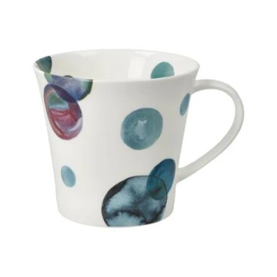 Petrol kávés-teáscsésze csontporcelán 0,35l