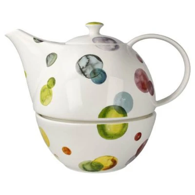 Colori teáskanna melegentartóval csontporcelán  1,2 l
