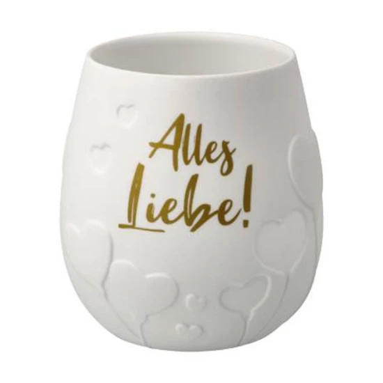 Alles Liebe! viharlámpa porcelán  9 cm