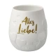 Alles Liebe! viharlámpa porcelán  9 cm