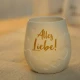 Alles Liebe! viharlámpa porcelán  9 cm
