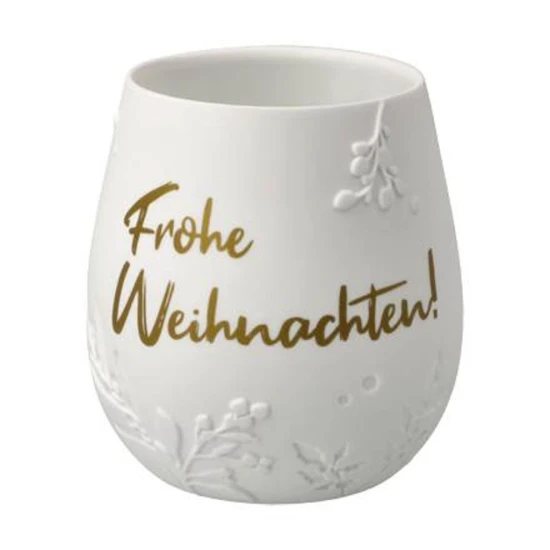 Frohe Weihnachten ! viharlámpa porcelán  9 cm