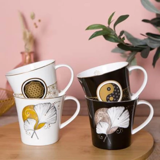 Ginkgo White kávés-teáscsésze csontporcelán 0,35l