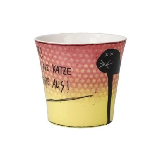 Frank Hummel Scheisskatze kávés-teáscsésze csontporcelán 0,35l