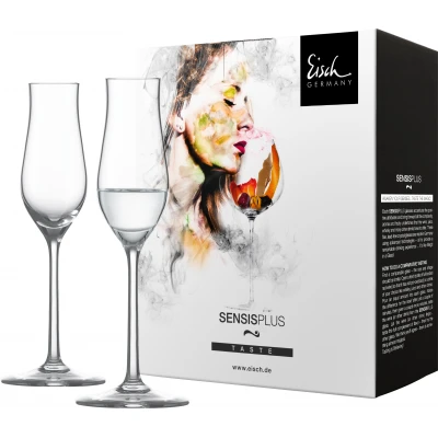 Eisch SUPERIOR SENSISPLUS 2 db Grappa pohár díszdobozban 1,09dl 203 mm