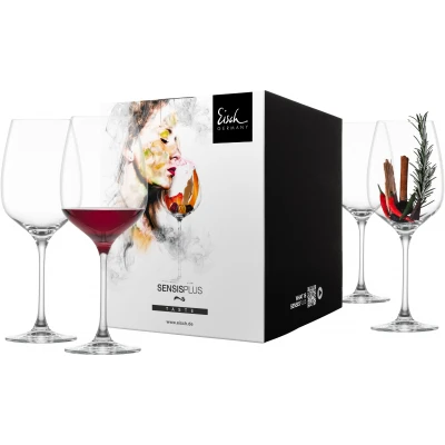 Eisch SUPERIOR SENSISPLUS 4 db Bordeaux pohár díszdobozban 7,1dl 254 mm