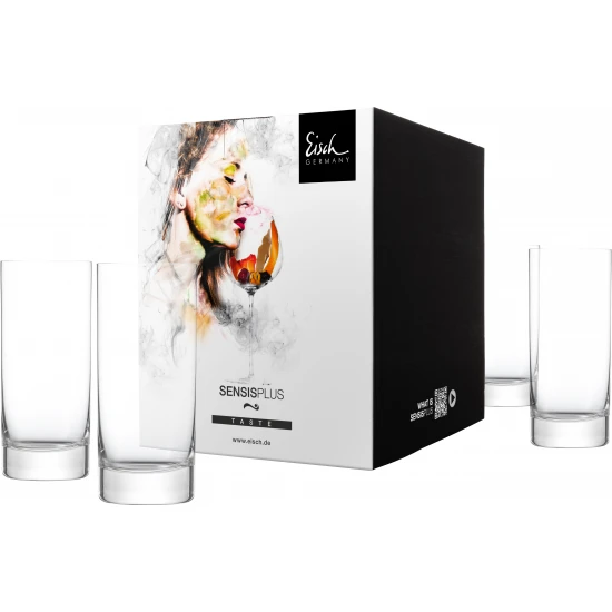 Eisch SUPERIOR SENSISPLUS 4 db longdrink pohár díszdobozban 4,7dl 161 mm