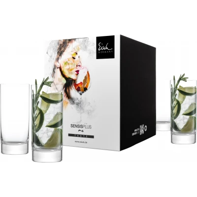 Eisch SUPERIOR SENSISPLUS 4 db longdrink pohár díszdobozban 4,7dl 161 mm