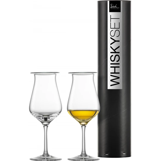 Eisch JEUNESSE Malt whisky pohár készlet díszhengerben 1,6dl 160 mm