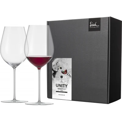 Eisch UNITY SENSISPLUS 2 db Bordeaux GrandCru pohár díszdobozban  8,5dl 275 mm