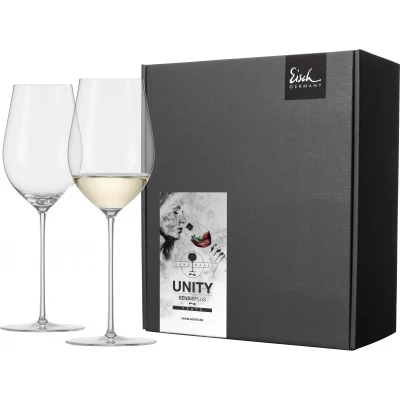 Eisch UNITY SENSISPLUS 2 db fehérboros pohár díszdobozban  4,1dl 242 mm